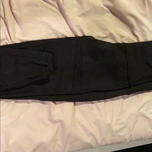 Black lululemon leggings with mesh